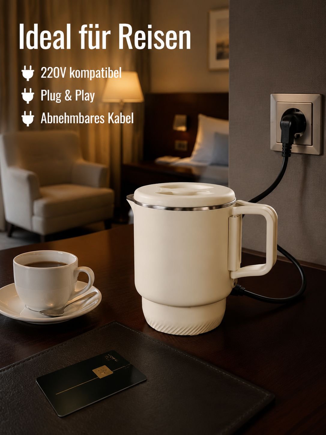 Mini Faltbarer Wasserkocher Tragbarer Elektrischer Wasserkocher