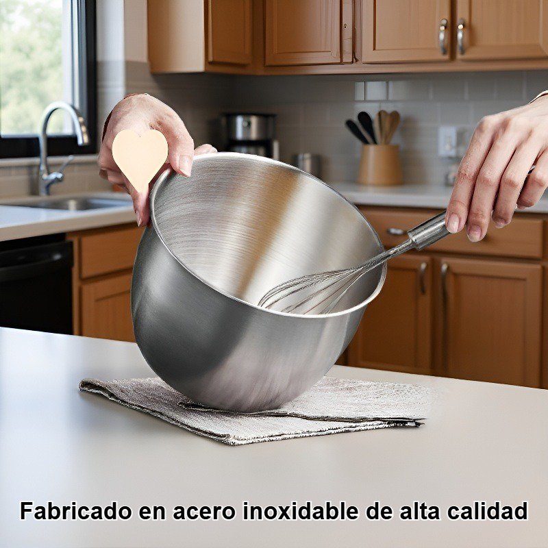 Tazón mezclador de acero inoxidable