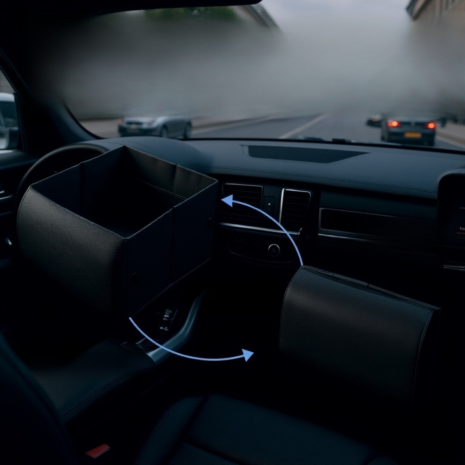 تصميم عملي لصندوق تخزين السيارة