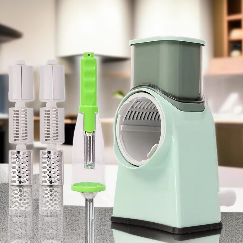 수동 다용도 드럼 슬라이서 감자채칼 신기