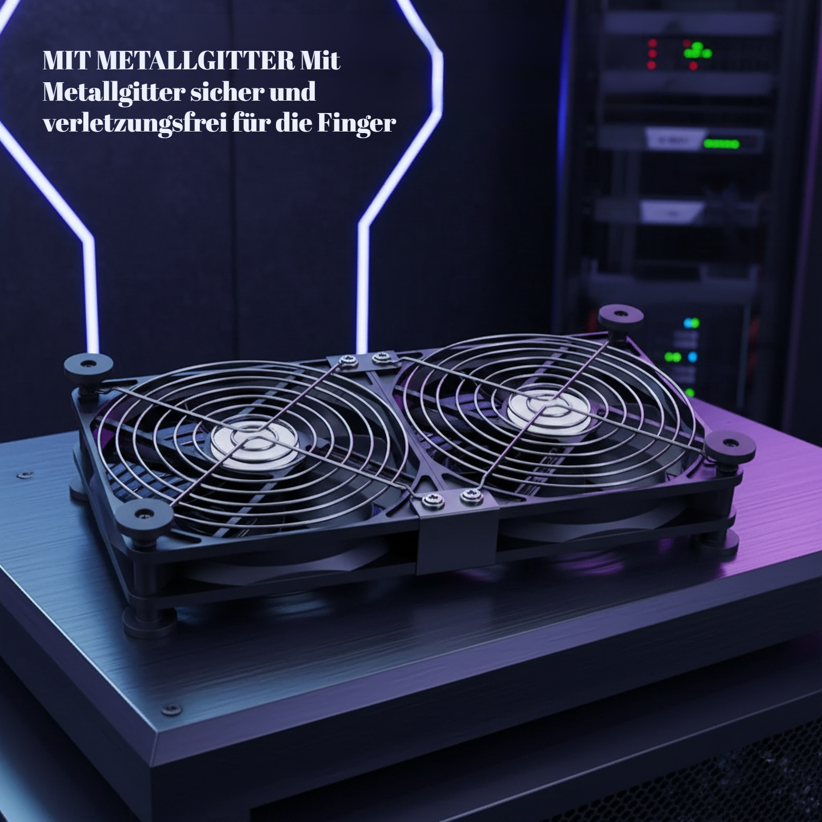 USB 5V/12V 8025 12025 Router Desktop Kühlventilator
