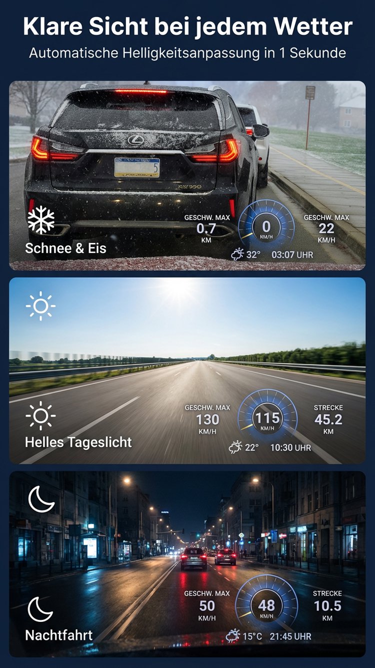 Einfache Installation des Auto HUD