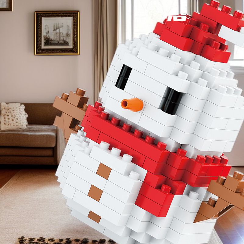  크리스마스 블록 두뇌 발달 장난감