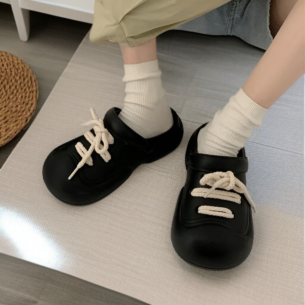 컴포트 모던 하프 슬리퍼 패션 반백 슈즈