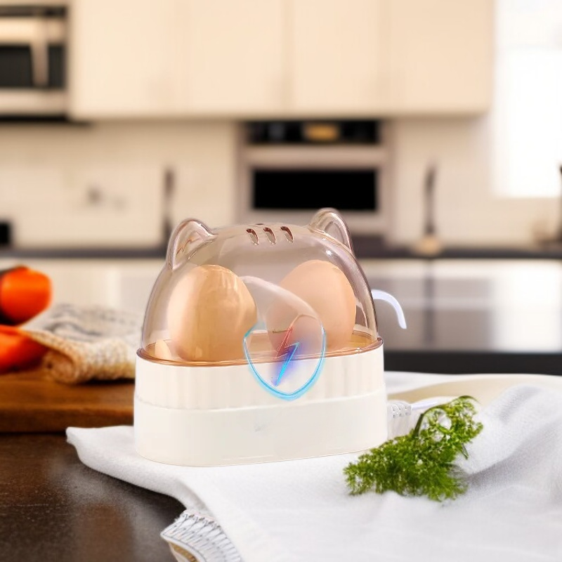 ミニポータブル透明卵蒸し