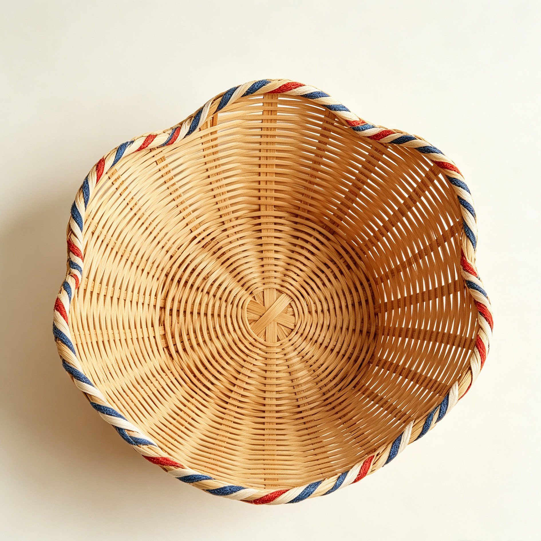 Colorful woven cloud storage basket