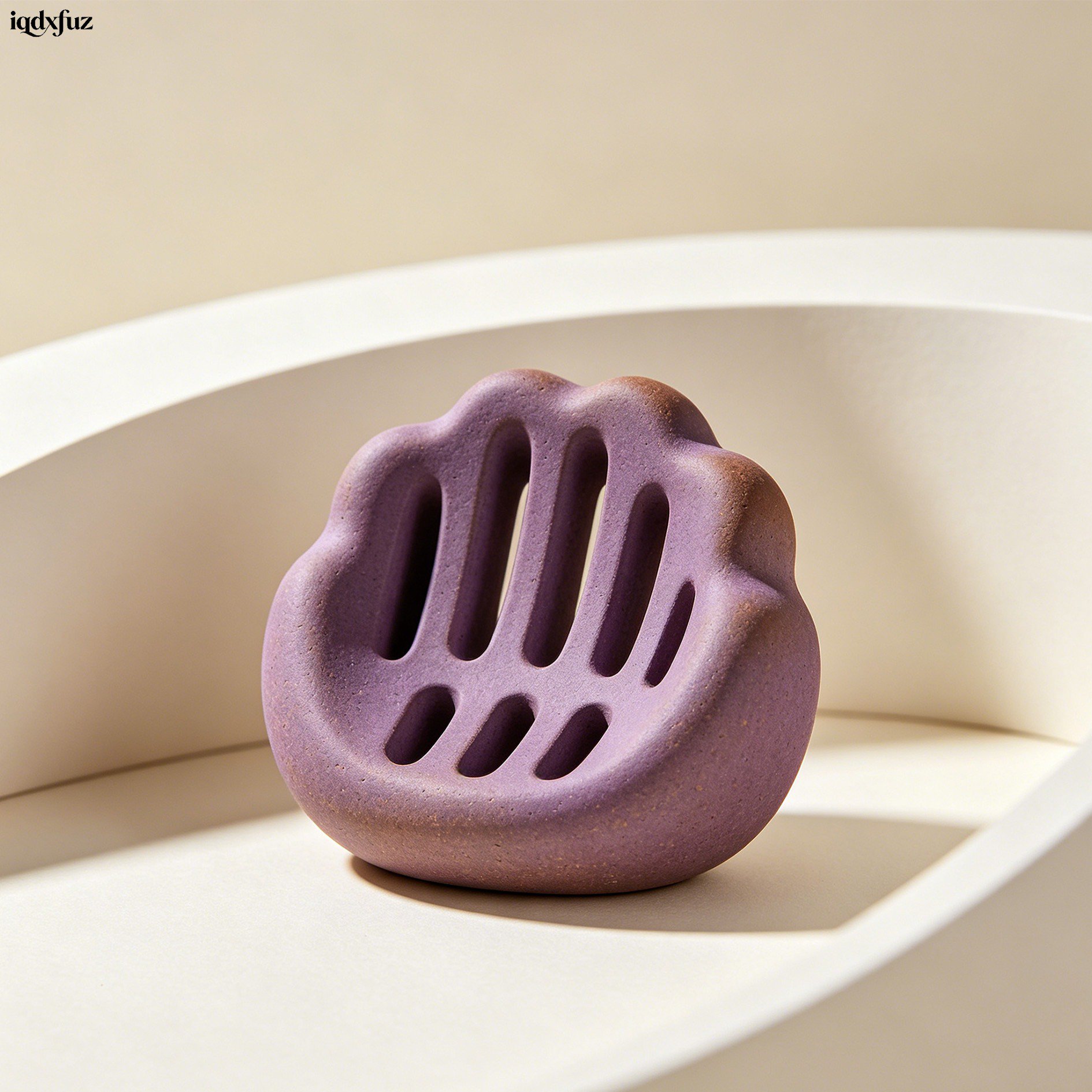 Set of 6 Zisha Bath Sponge Holders neatly arranged