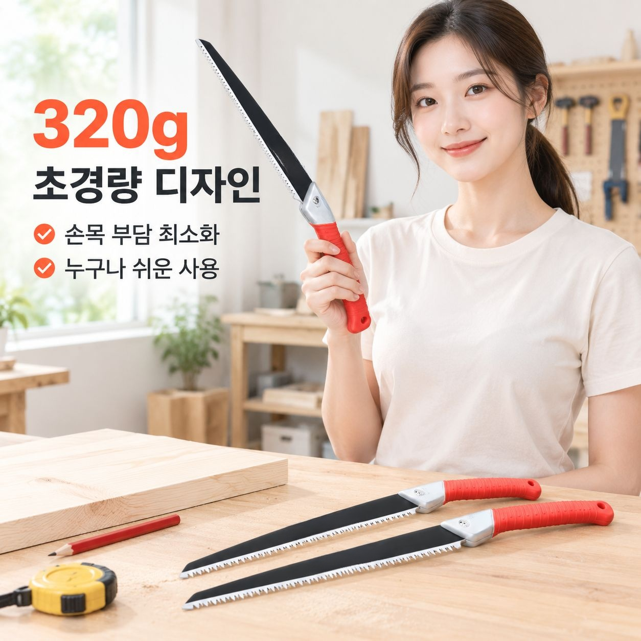 일본 대백상어 목공 수동 톱 원예 조경 전지 톱