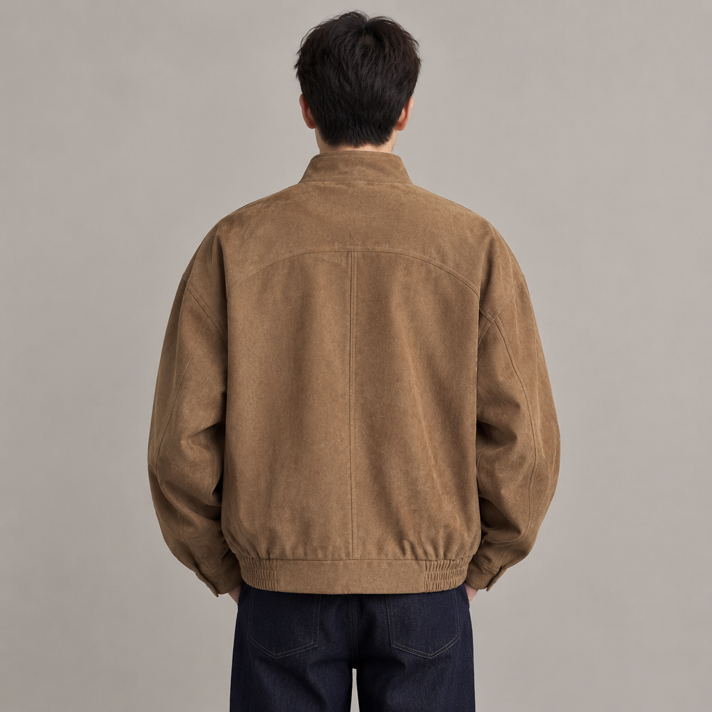 남성 빈티지 스탠드넥 스웨이드 자켓 가을 옷
