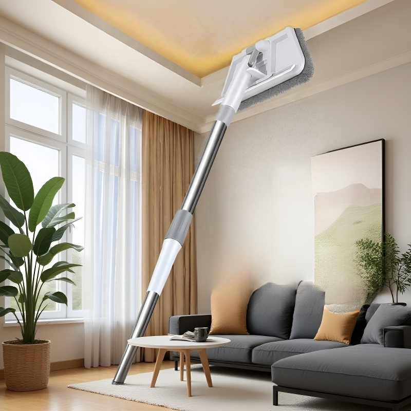 家庭用高層折りたたみ多機能三角モップ 伸縮調節可能なクリーン天井 窓拭きに最適