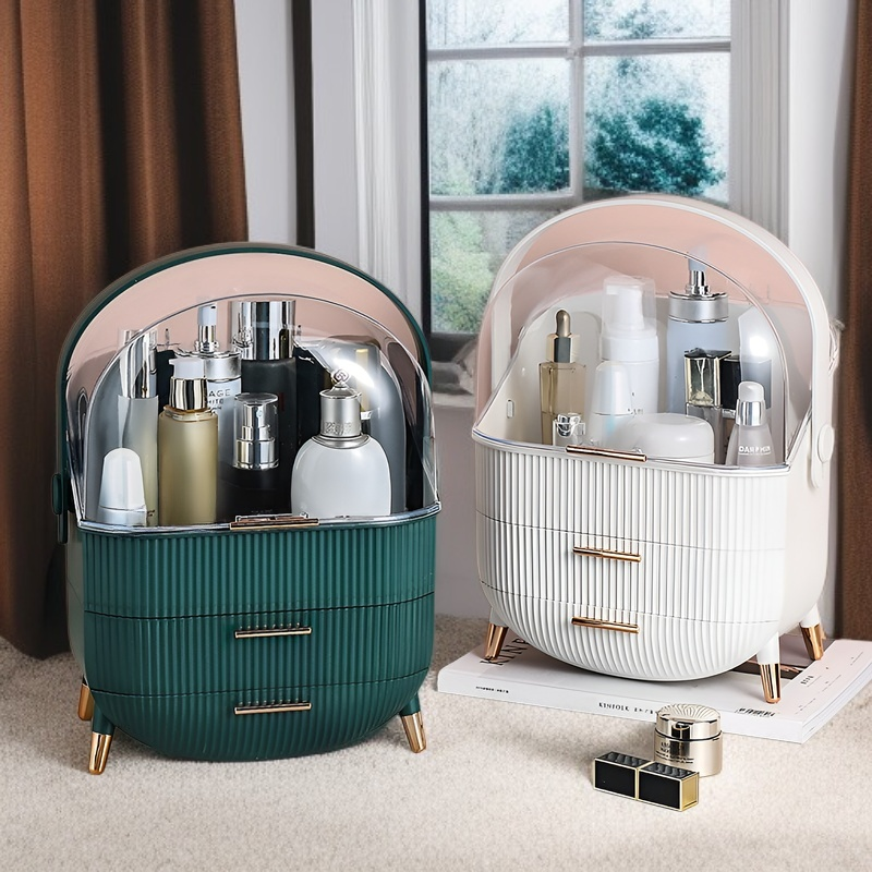 Large Capacity Multifunctional Dustproof Waterproof Cosmetic Storage Box