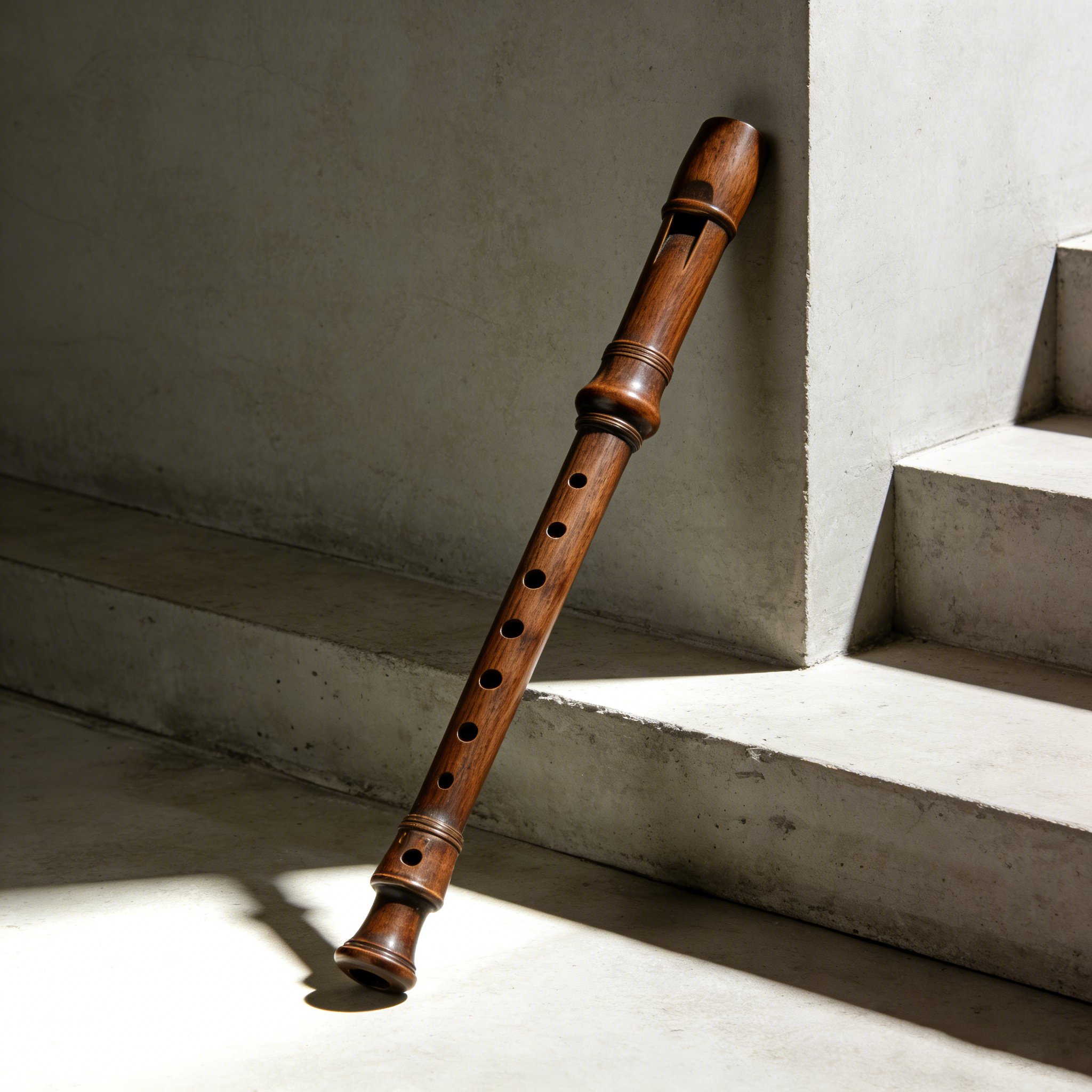 高品質樹脂リコーダーのクローズアップ