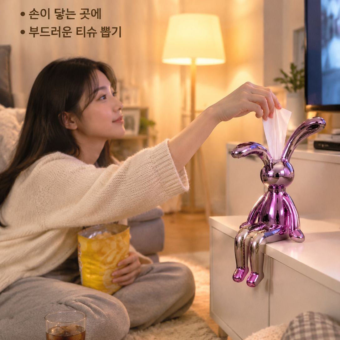 다기능 TV장 수납 휴지함