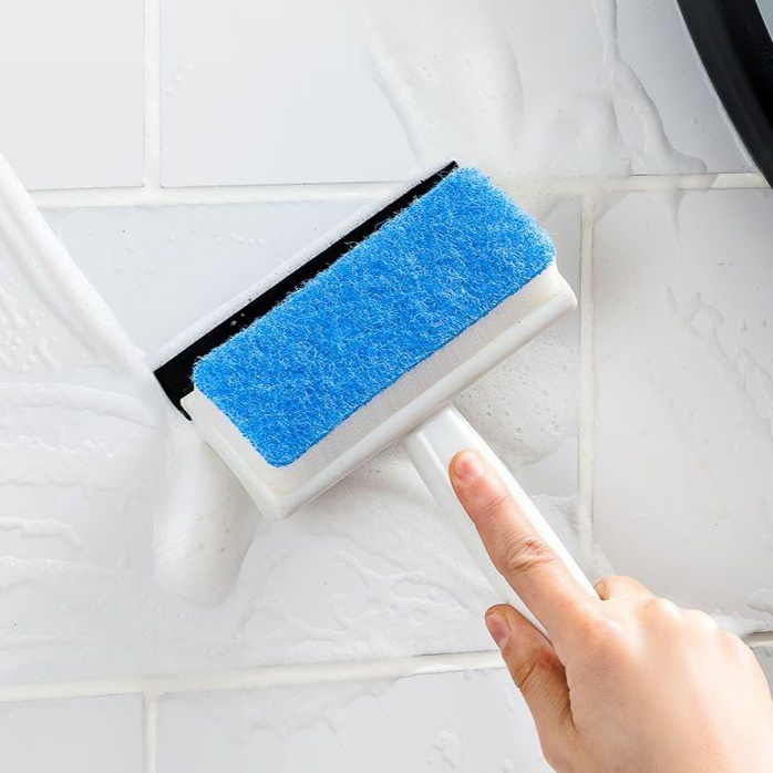 日本衛生間牆面清潔刷 浴室瓷磚刷子 家用擦窗戶玻璃鏡子神器 刮水器