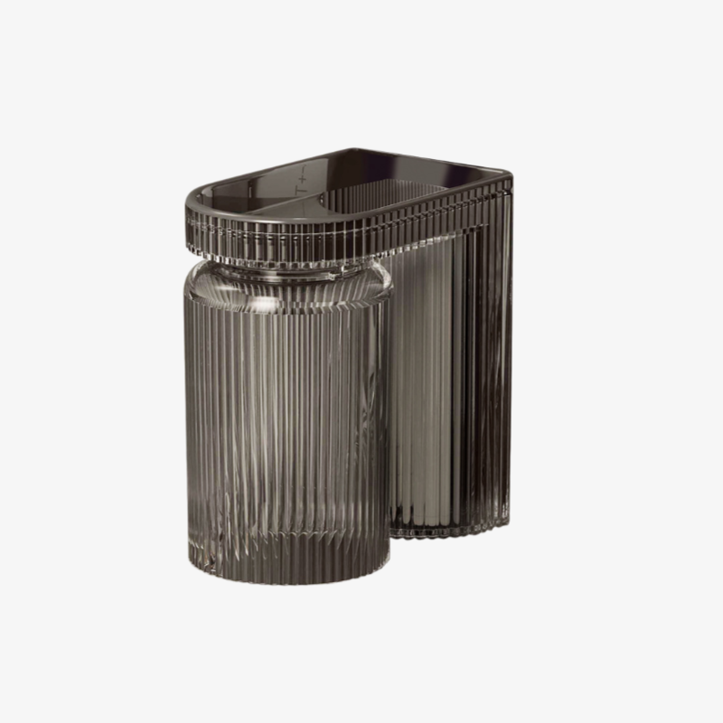 Durable plastic wall-mounted toothbrush holder