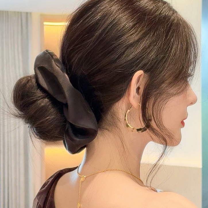 仿真髮慵懶風韓系發圈盤發神器頭