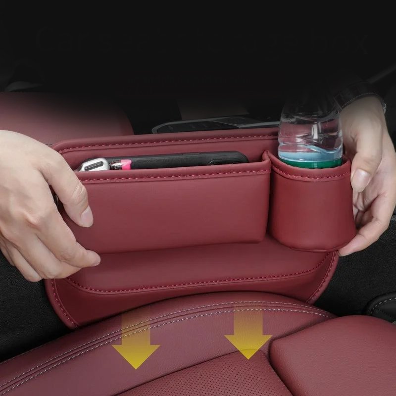Multi functional car seat gap storage box