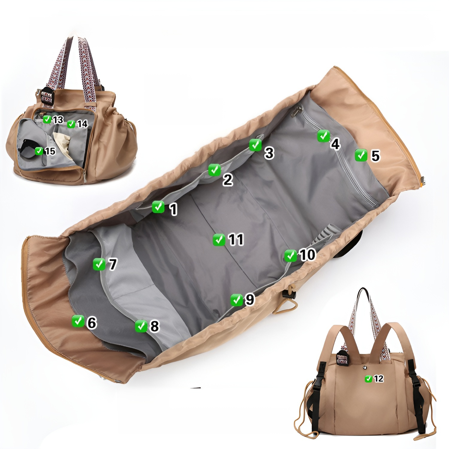 Versatile Cradle Travel Organizer Bag
