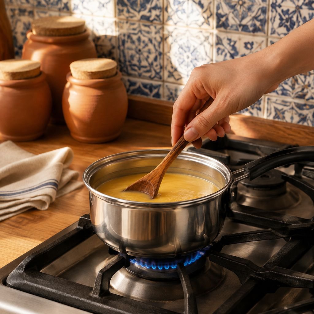 Utensilio de cocina ideal para hervir leche