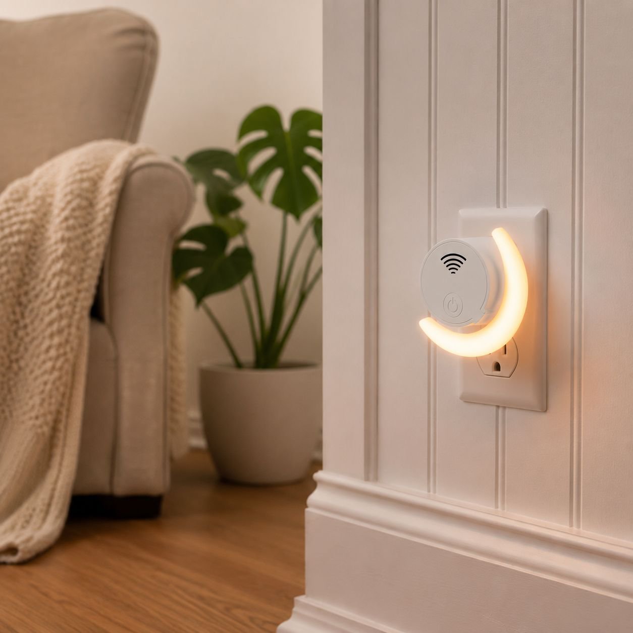 Ultrasonic mosquito repellent night light
