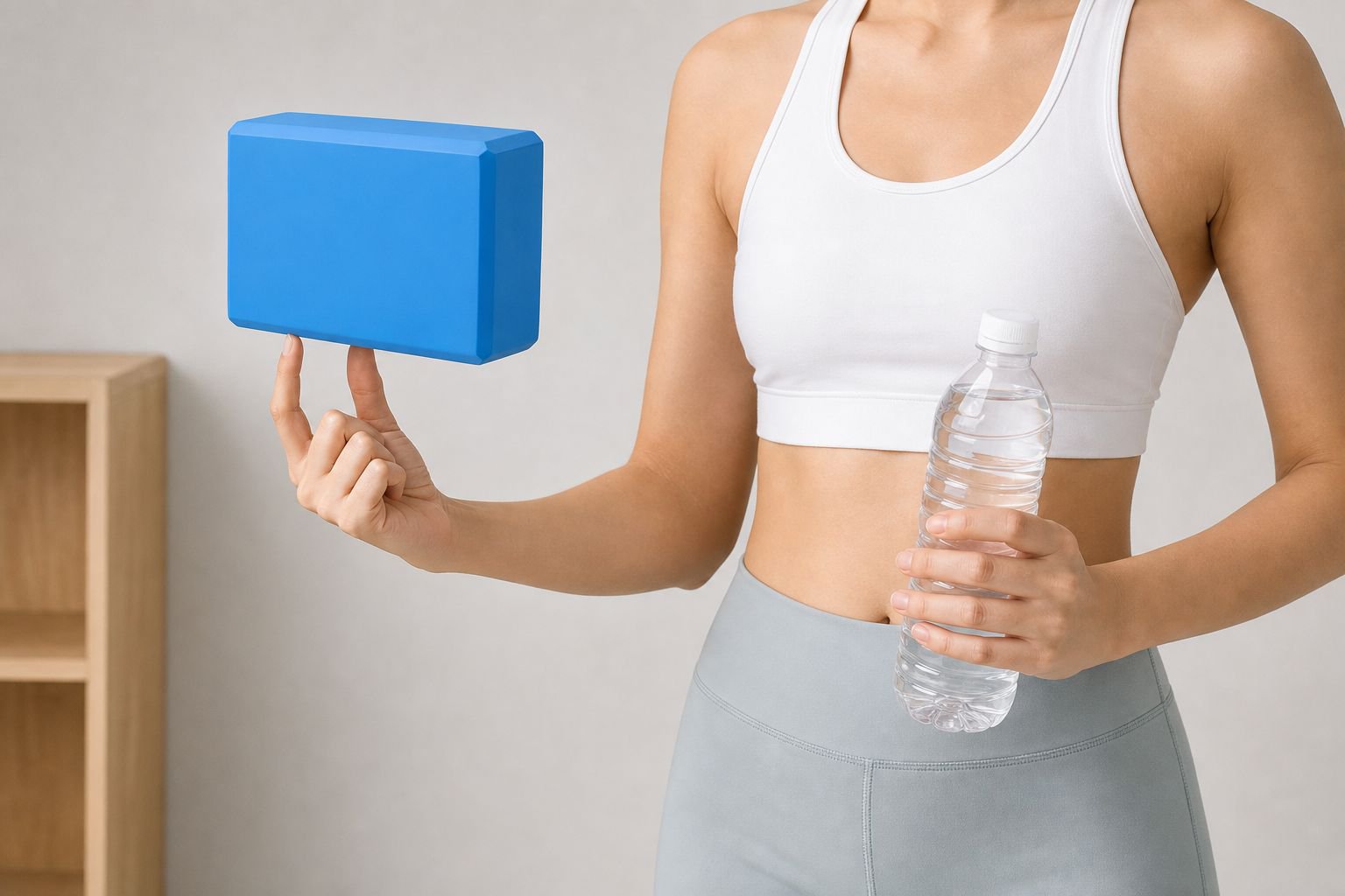 Non-slip yoga blocks for safe yoga poses