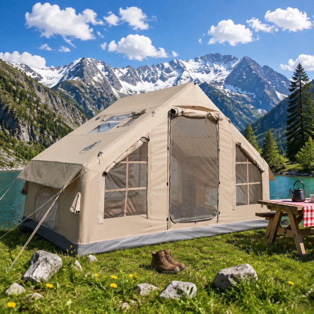High-Quality Oxford Fabric Outdoor Inflatable Tent for Camping and Rental