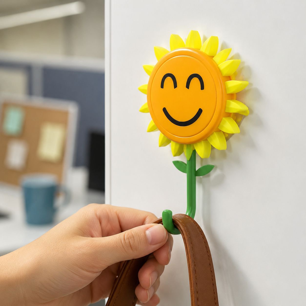 No-drill retractable hook for easy organization