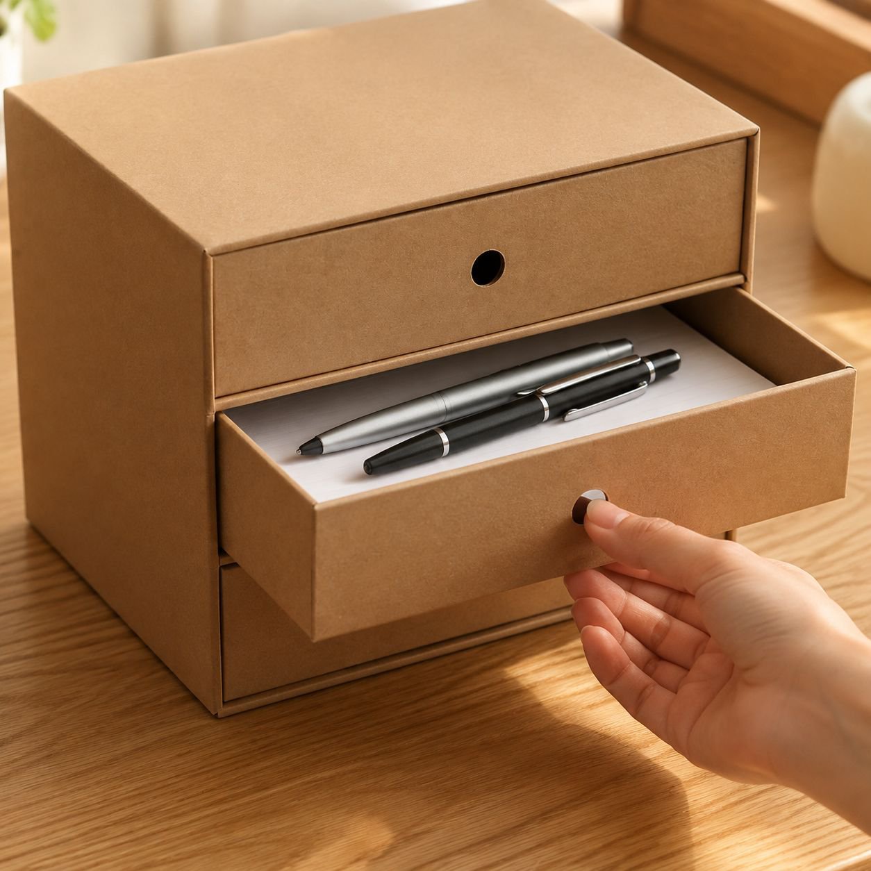 Desktop Multi-functional File Storage Box