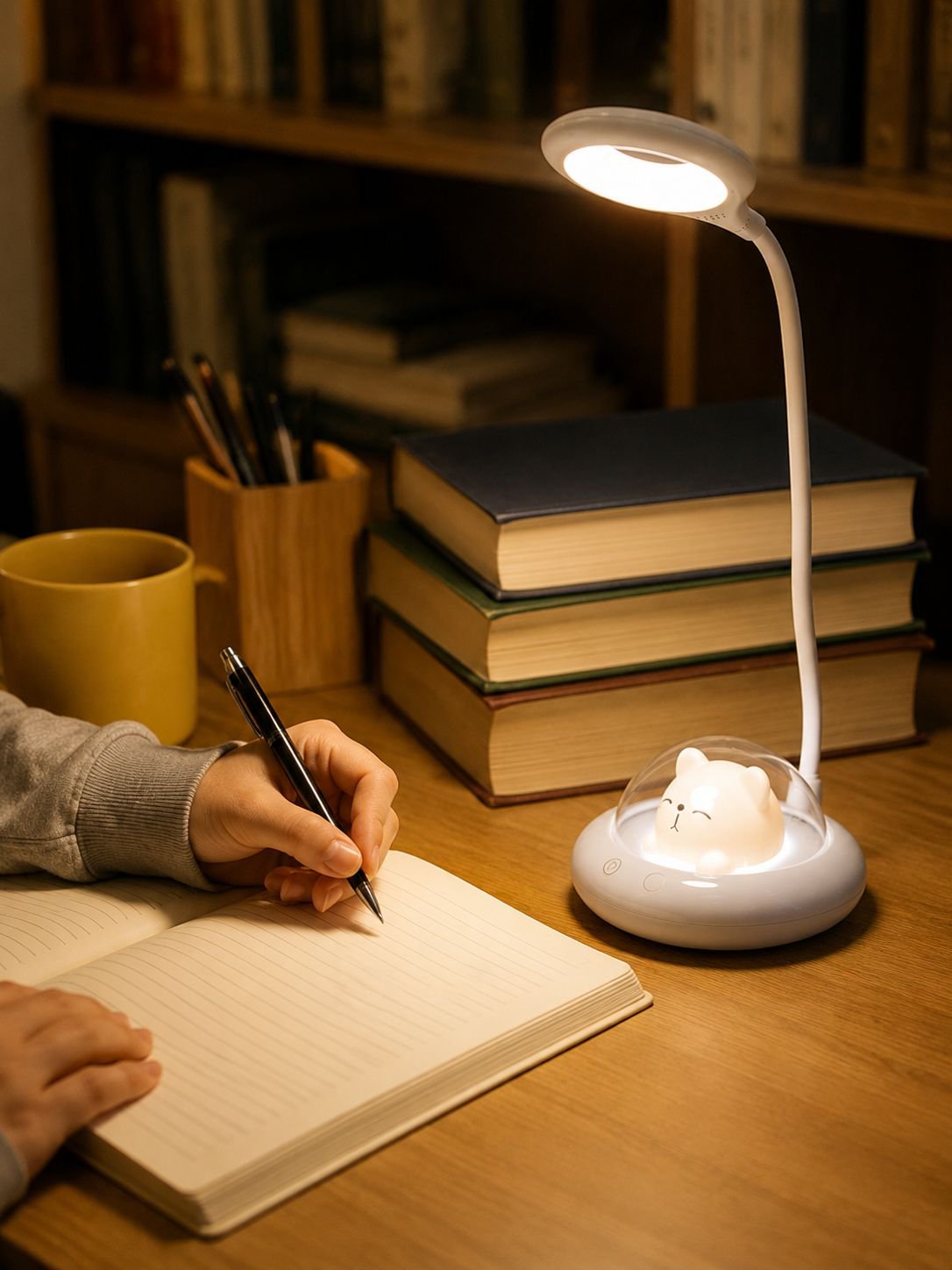 Compact LED lamp suitable for dorm or home