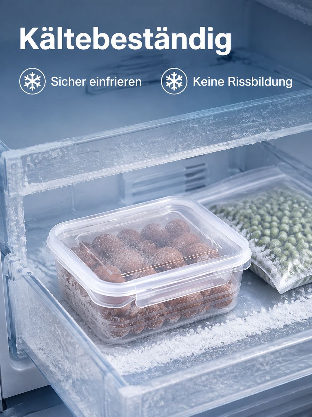 Lebensmittelechte Frischhalteboxen aus PP