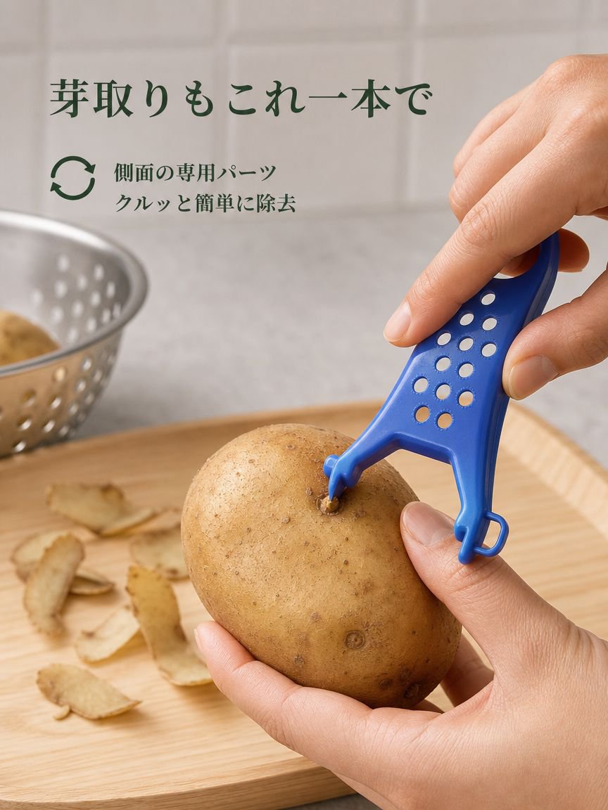 ジャガイモの皮むき器