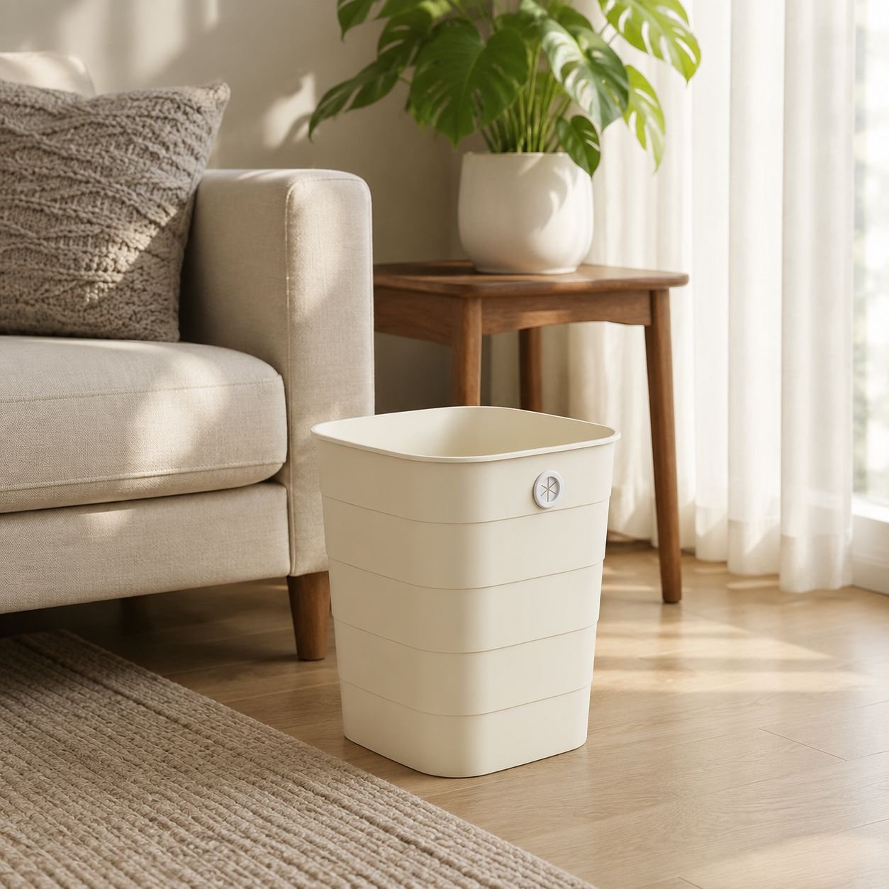 Large Square Trash Bin with Premium Look for Home