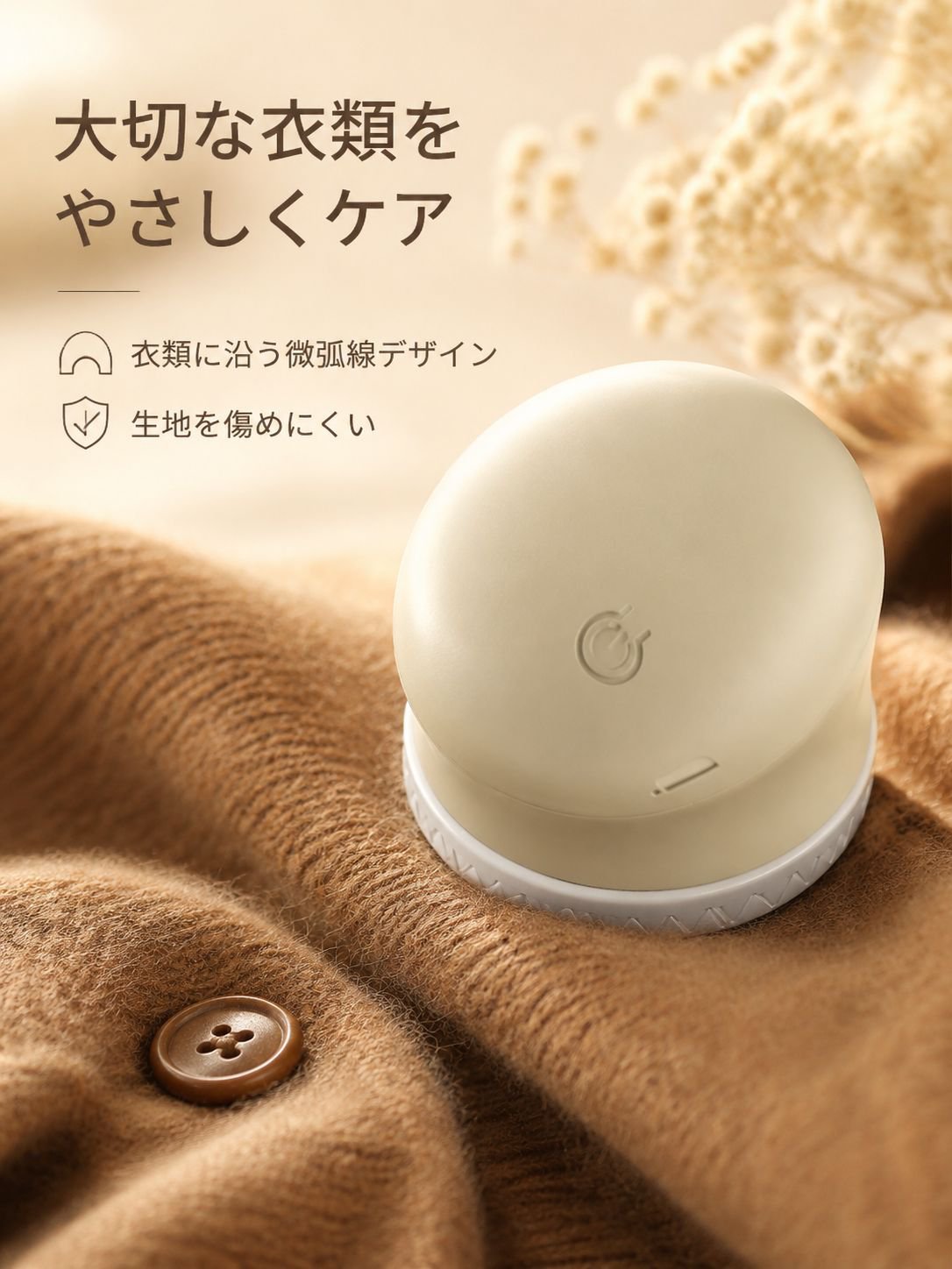多機能充電式衣類毛玉取り器