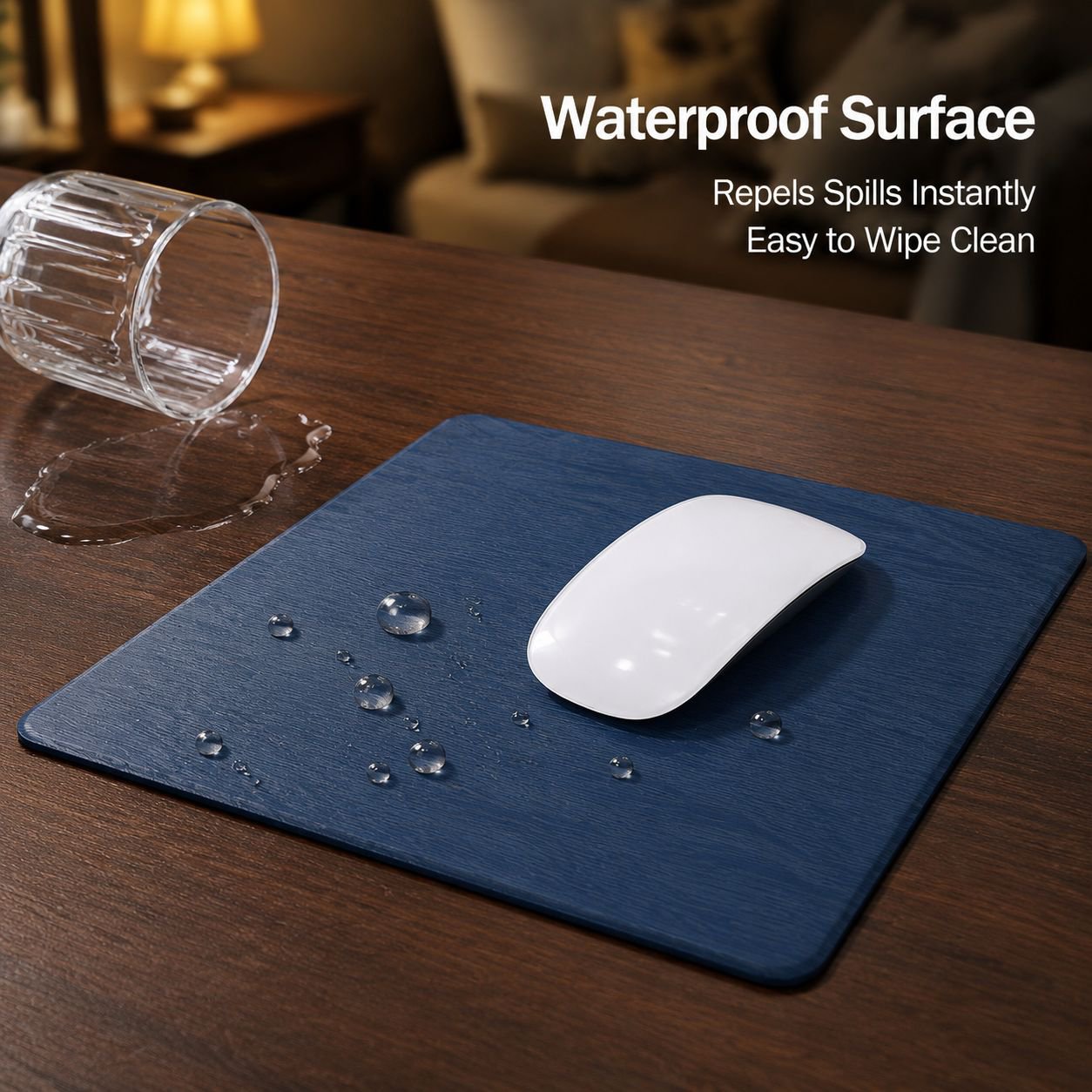 Hard waterproof, stain-resistant and anti-static mouse pad