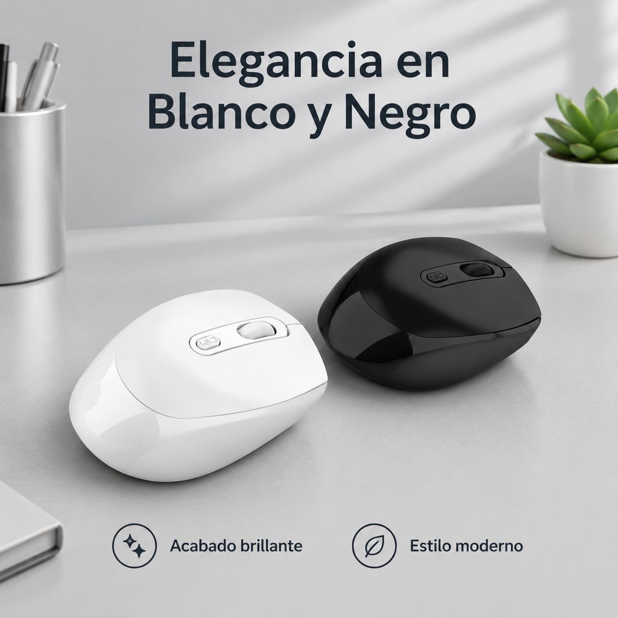 Ratón Bluetooth inalámbrico de modo dual recargable