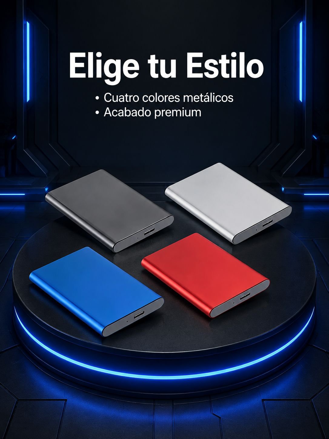 Disco duro portátil fácil de transportar y usar