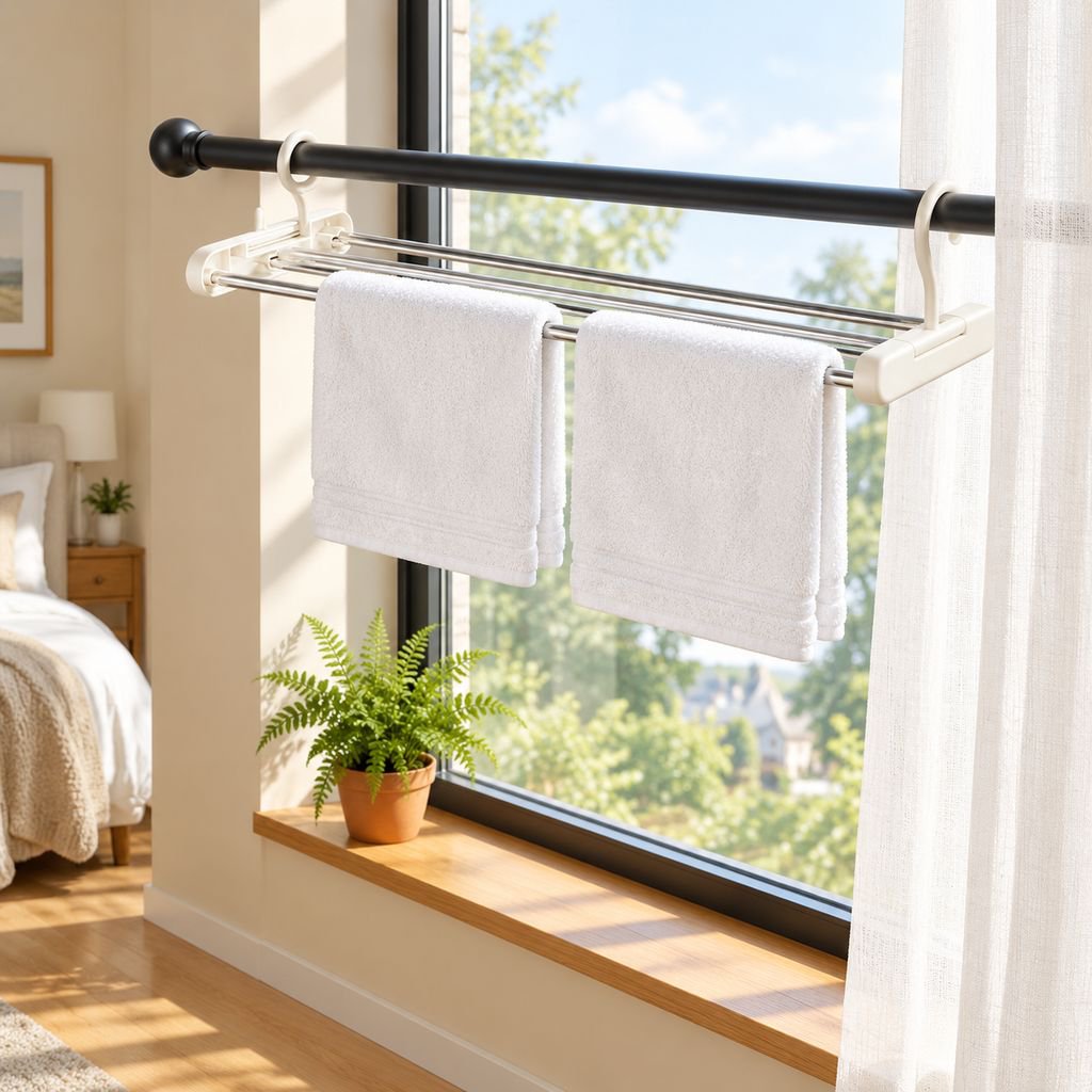 Extendable Stainless Steel Clothes Drying Rack