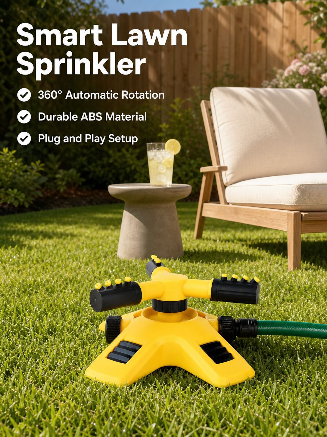 360° Automatic Rotating Sprinkler