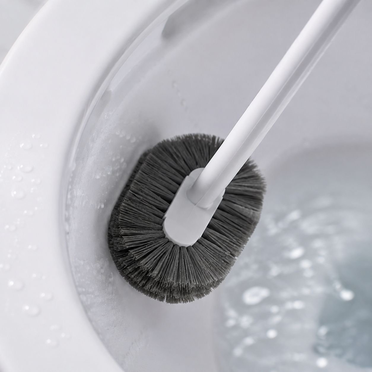 Cepillo de baño ergonómico con mango extendido
