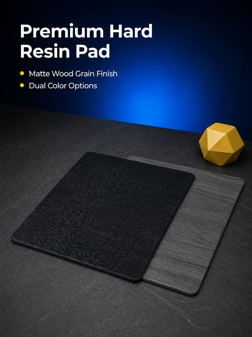 Wood Grain Mouse Pad Hard Waterproof Stain-resistant Anti-static Gaming Mouse Pad