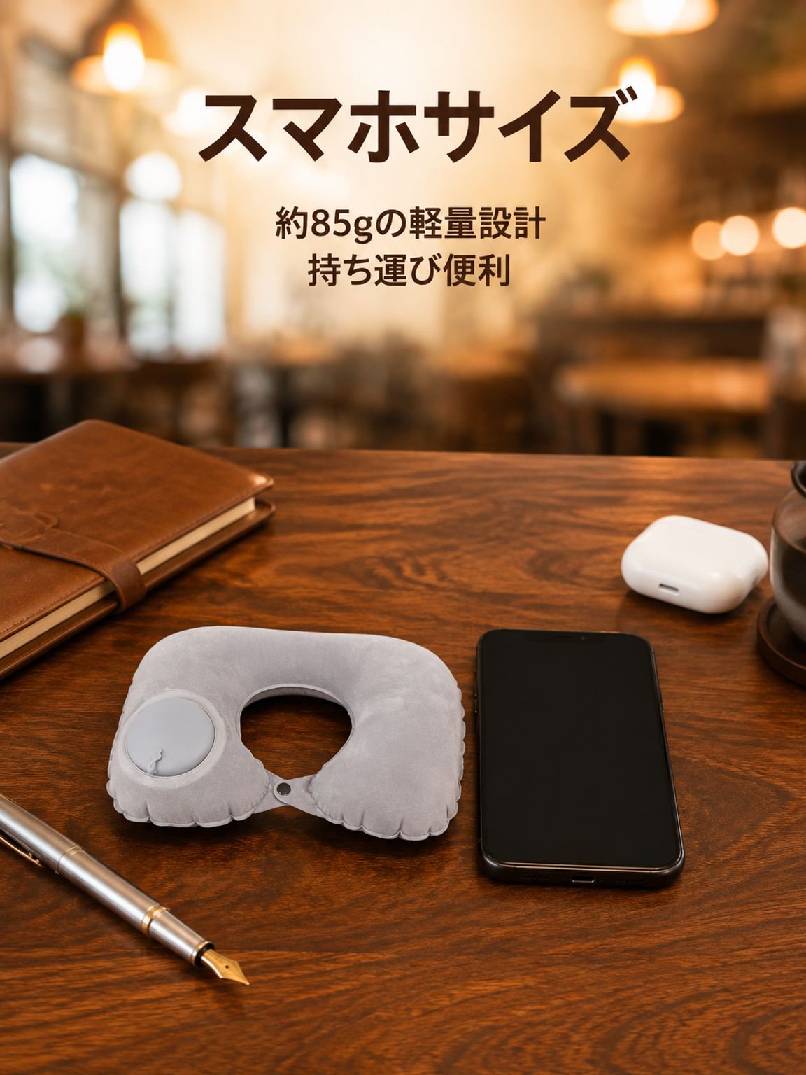押圧式空気入りu型枕