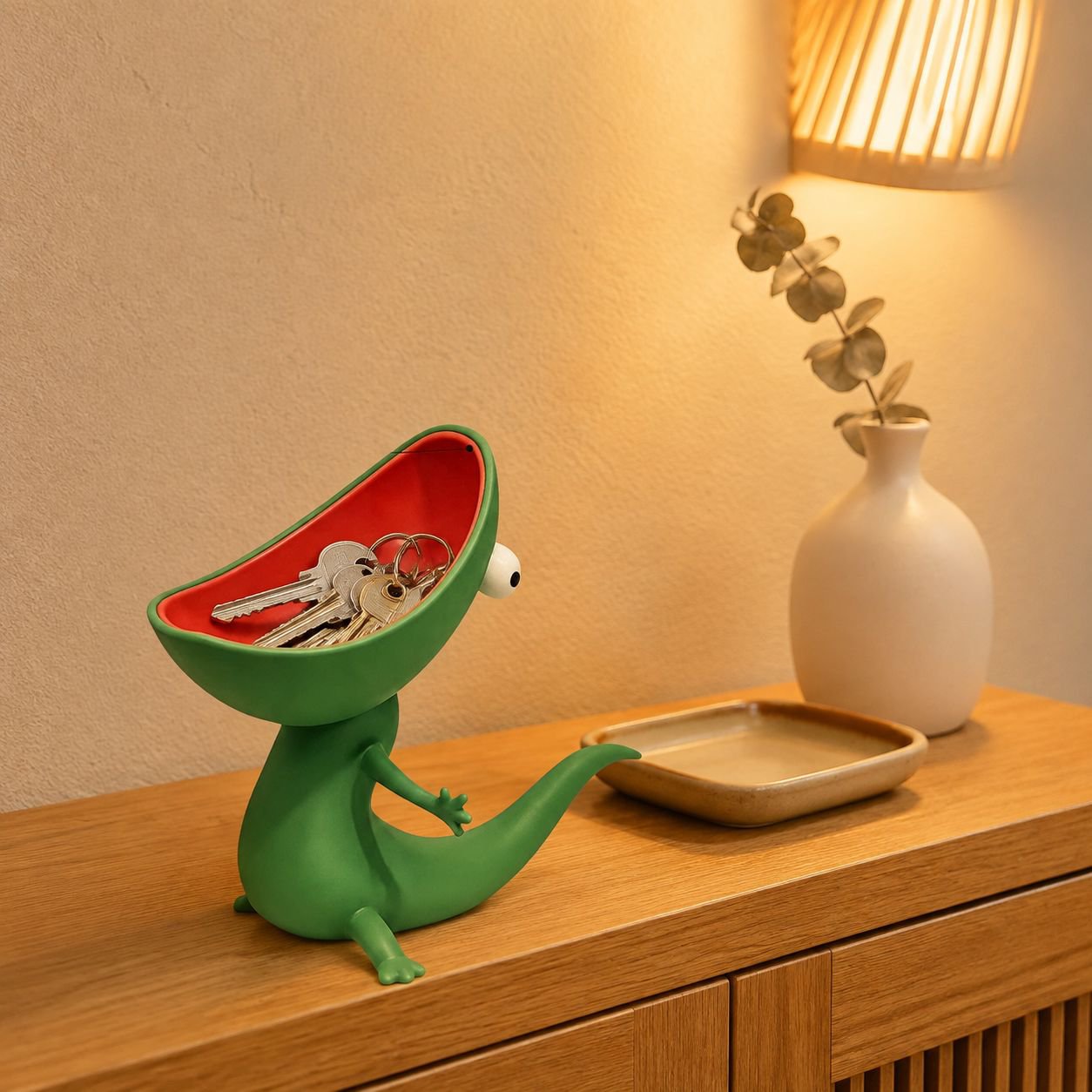 3Dプリントのトカゲ型石鹸箱