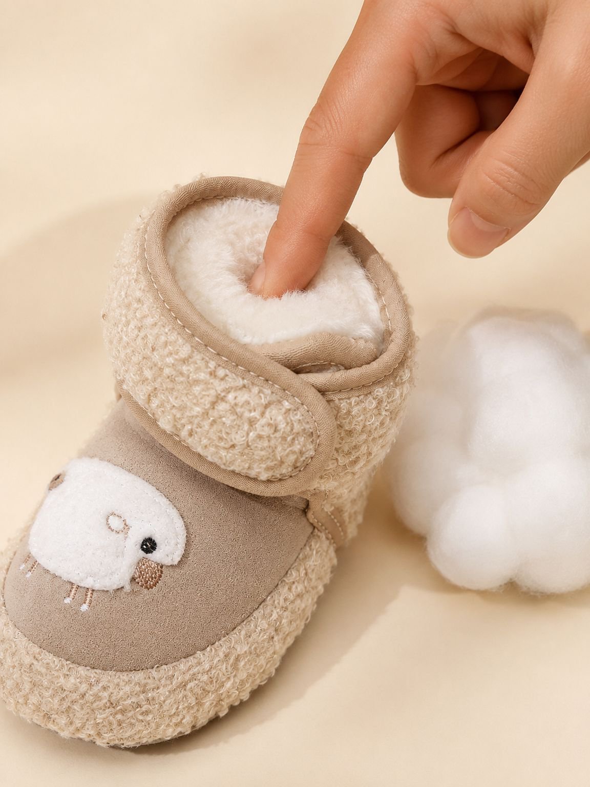 Botitas de nieve cálidas y adorables para bebés de 0 a 1 año