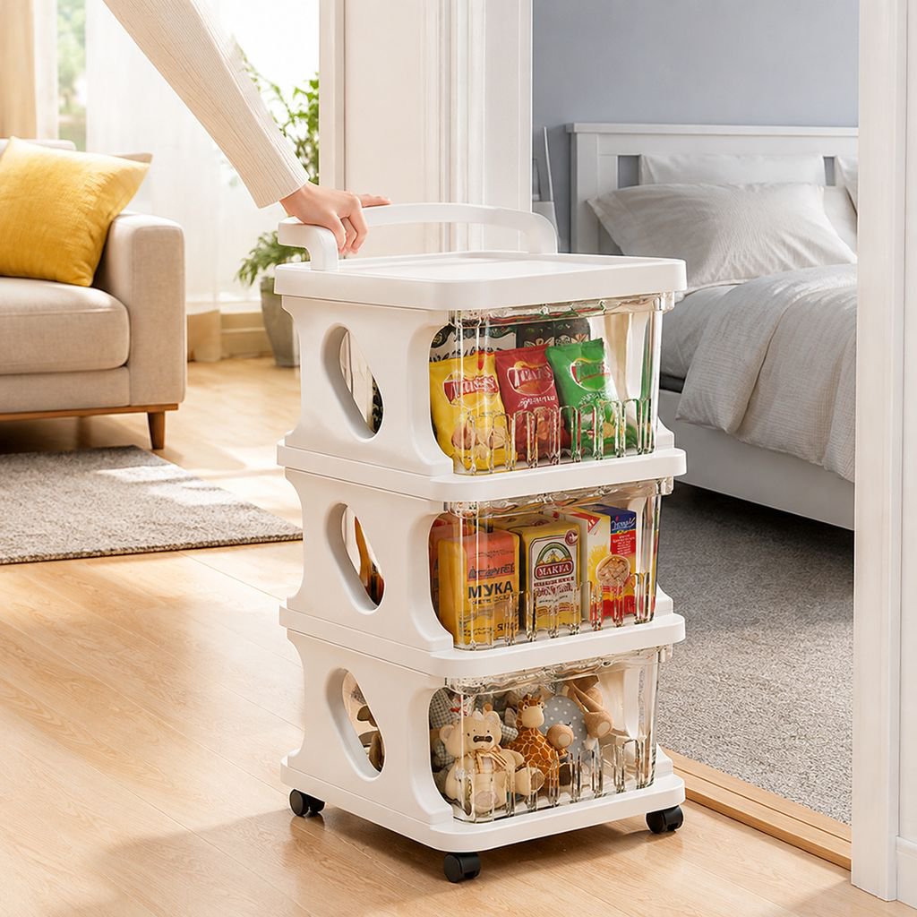 Baby essentials organizer with multiple compartments