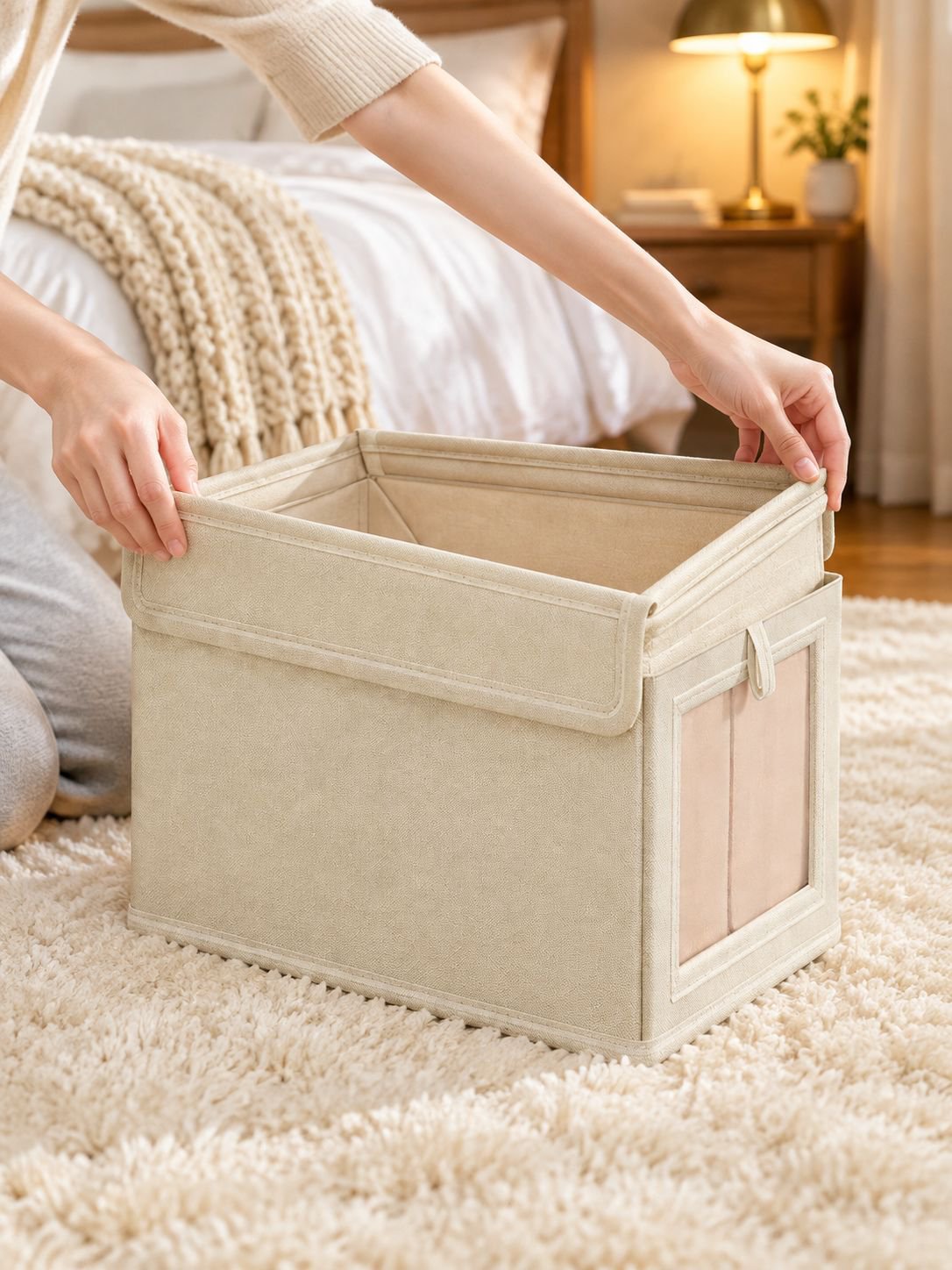 Stackable closet organizer boxes maximizing space