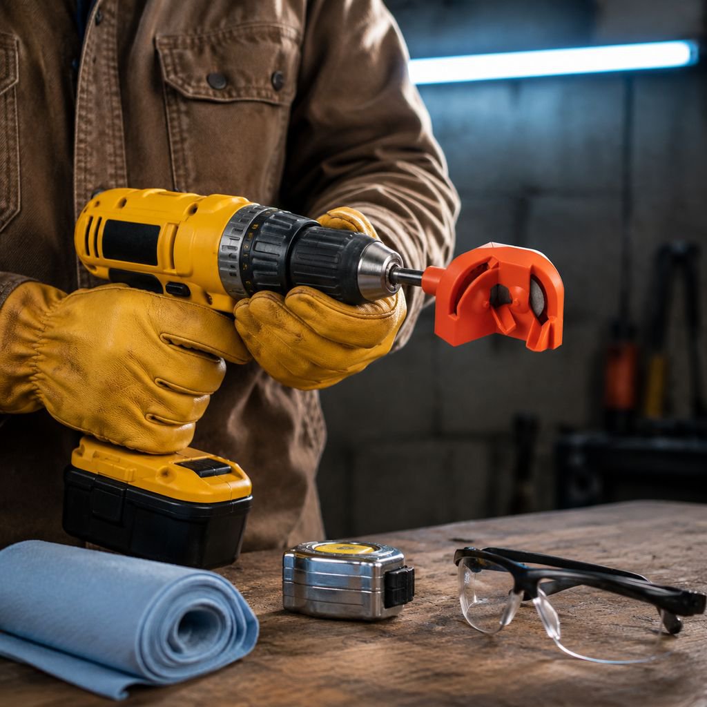 Portable drill bit grinder, new wrench, drill bit sharpener, grinding wheel, drill bit holder