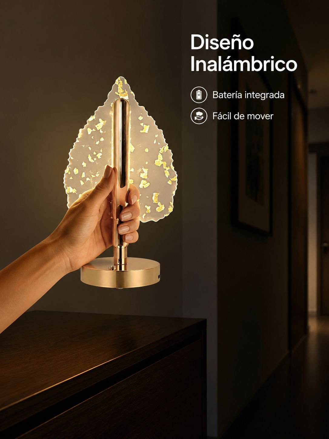 Lámpara de ambiente con diseño de mariposa nórdica para cabecera de cama