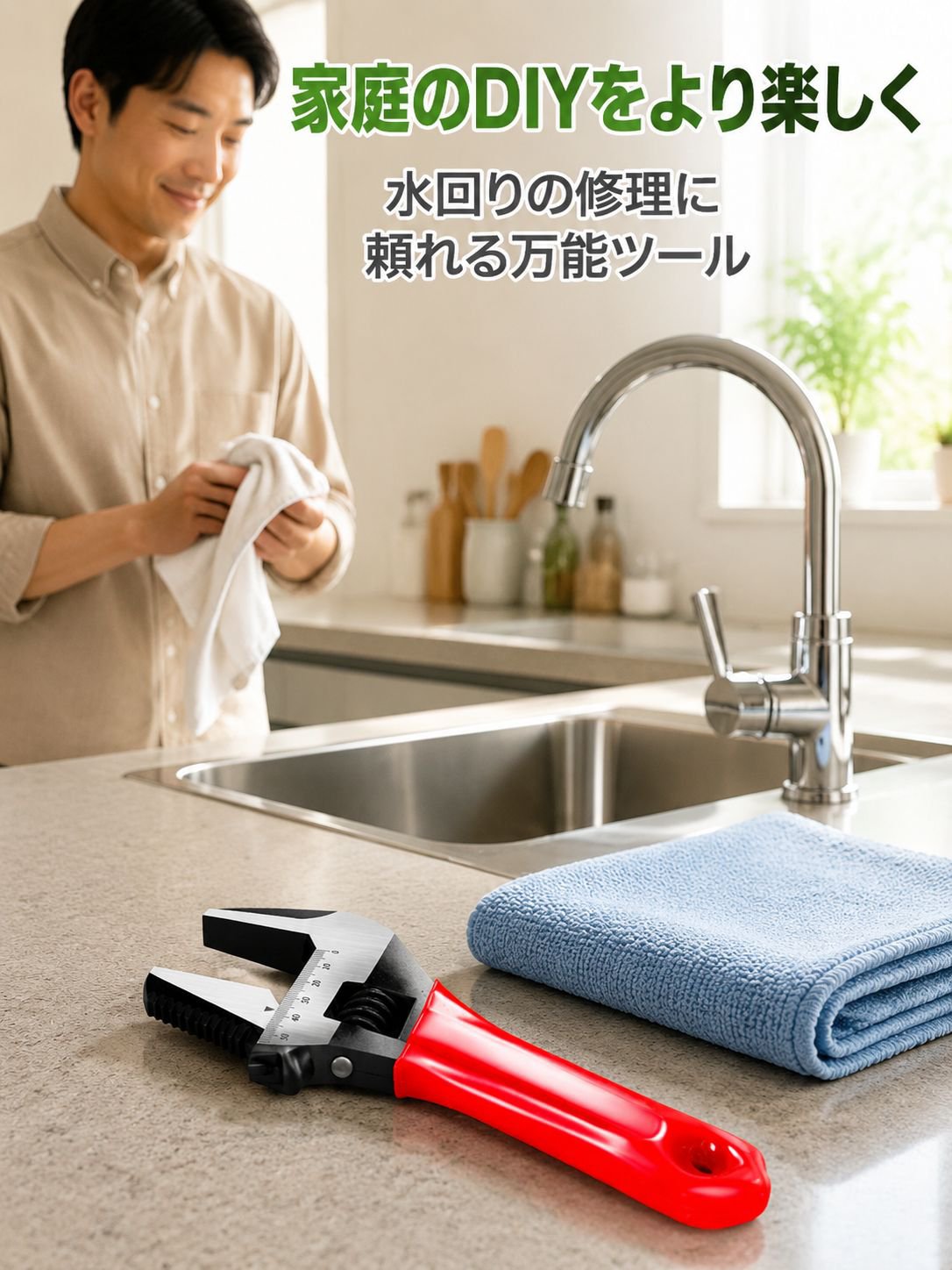 高強度全鋼製JMYモンキーレンチのロゴ刻印部分