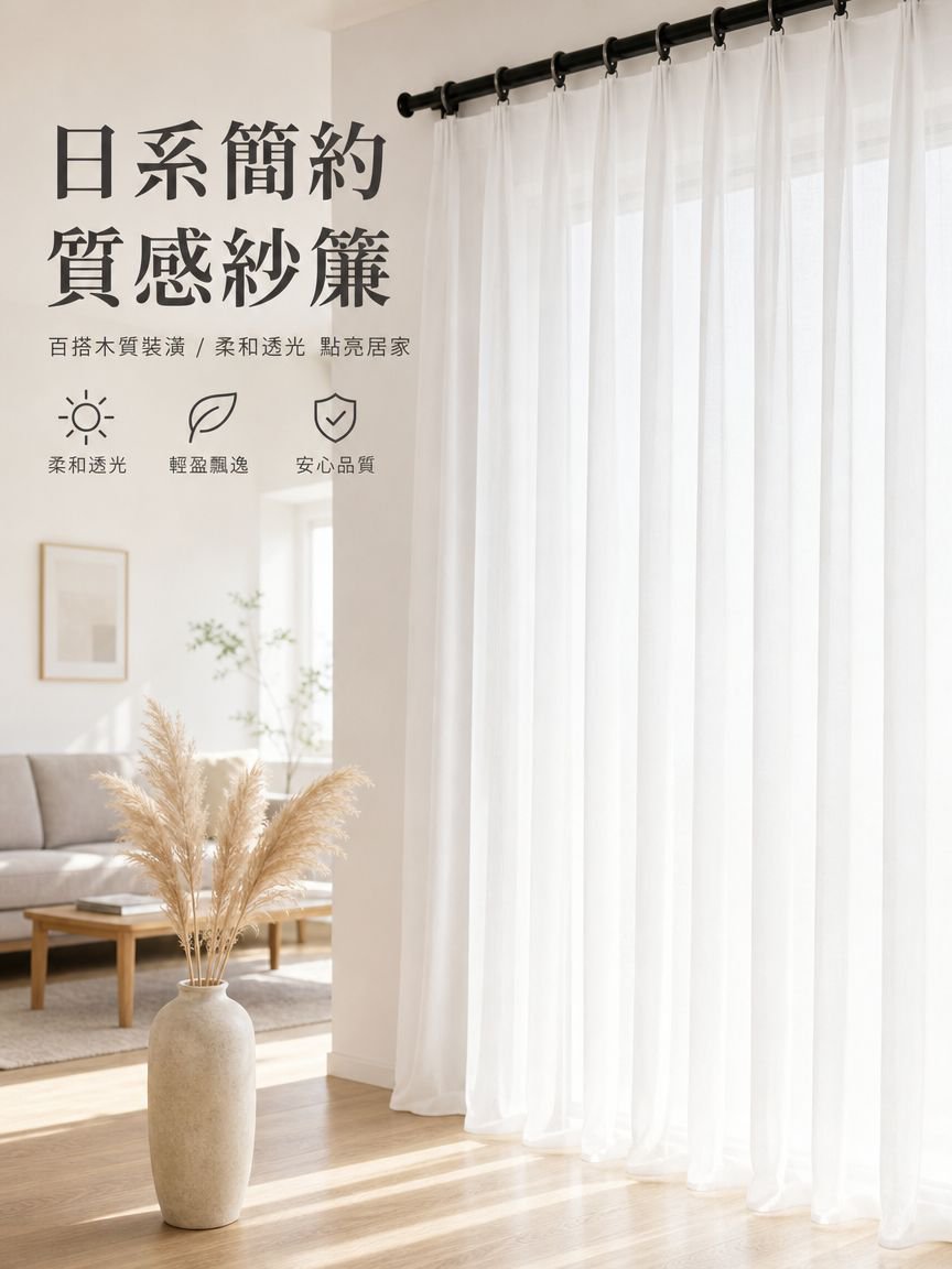 全天候隱私保護高密度蕾絲窗簾