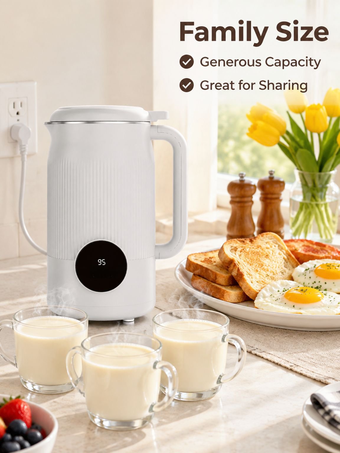 Silent No-Filter Micron Soymilk Blender